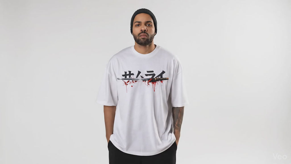 Samurai Oversized Graphic T-Shirt