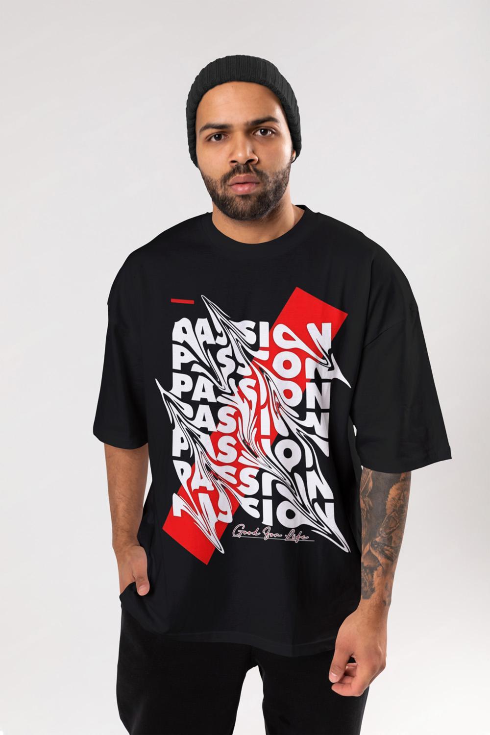 PASSION oversize typography T-shirt