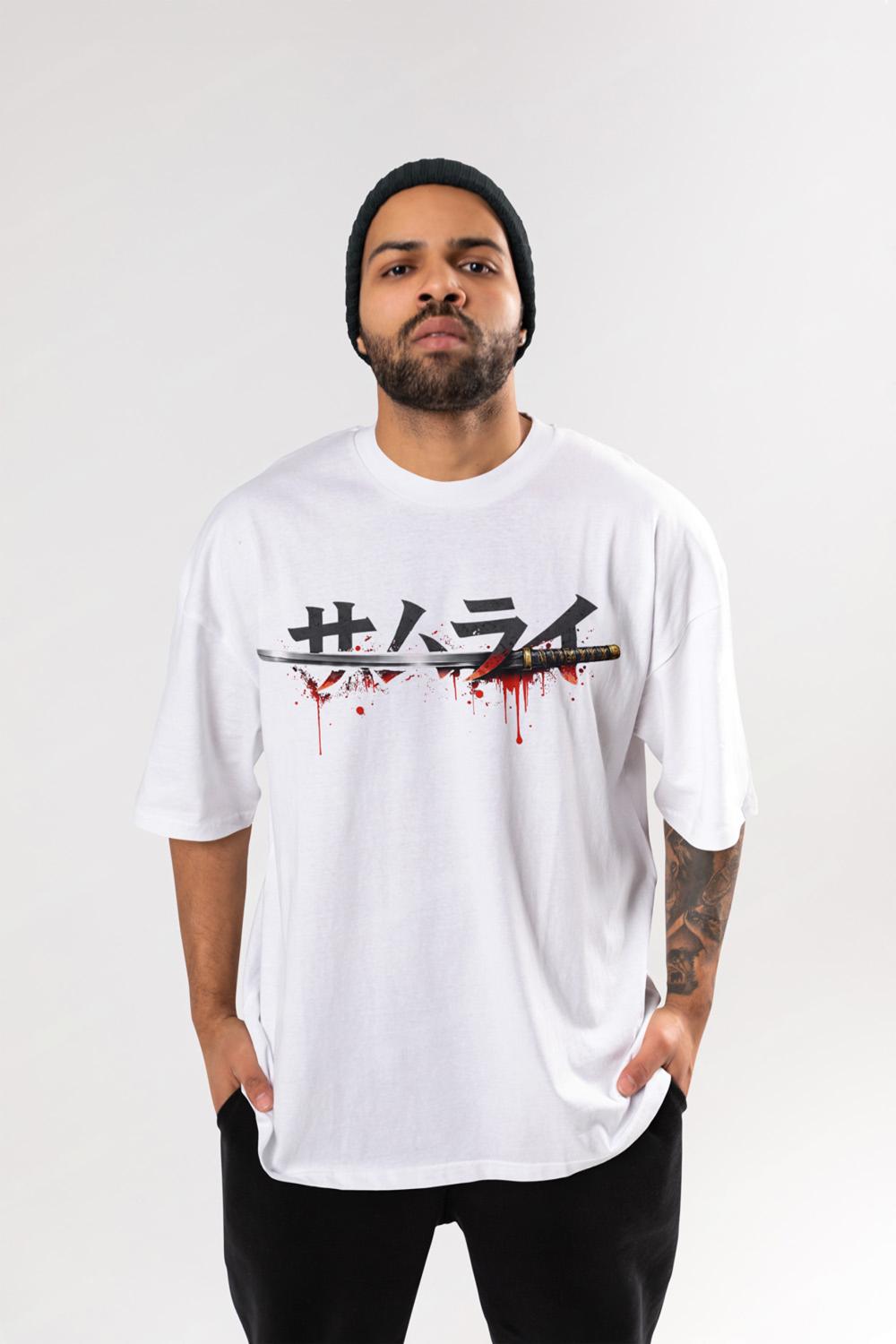Samurai Oversized Graphic T-Shirt